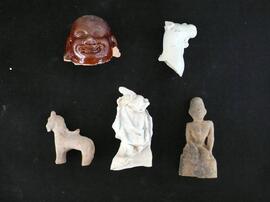 ภาพถ่ายการขุดค้นทางโบราณคดีบนพื้นที่กระทรวงพาณิชย์เดิม