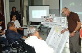 ภาพถ่ายงานแถลงข่าวการออกแบบนิทรรศการการเรียนรู้แห่งที่ 1 (25 พฤษภาคม พ.ศ. 2549)